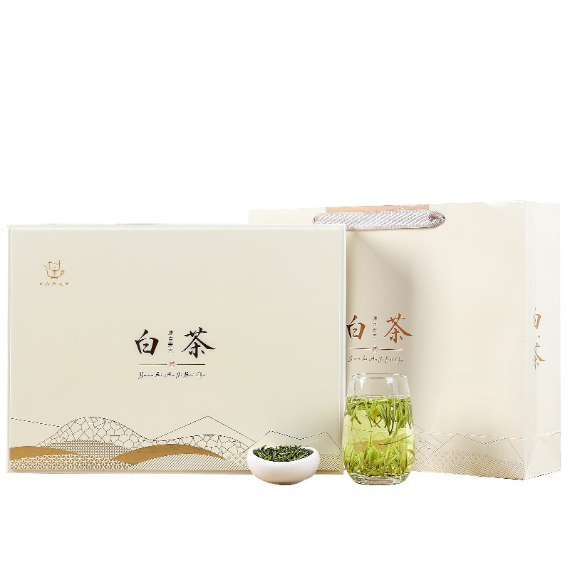  新旭堂白茶安吉茶叶绿茶礼盒装特级茗茶2022新茶春茶年货节茶礼（200g）